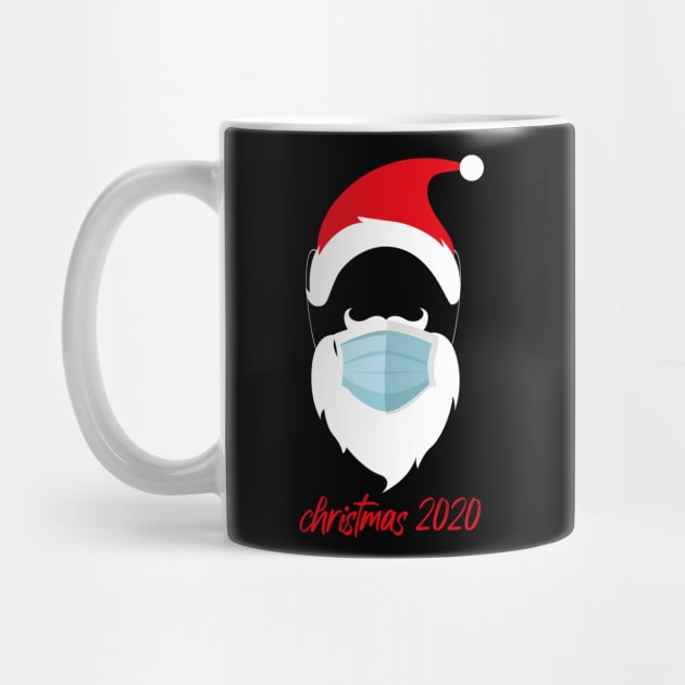 Christmas 2020 Funny Santa Wearing A Mask by MerchSpot